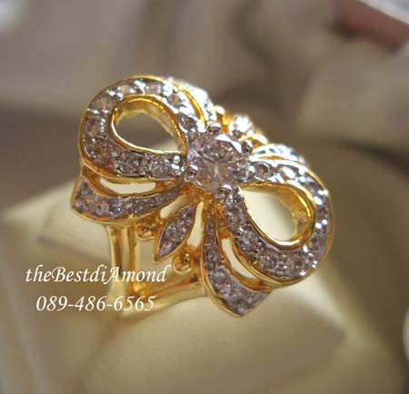 แหวนรูปโบว์ งานสวยมาก หรูหราสุดๆ ขอแนะนำค่ะ สวยมากๆๆๆ ใส่แล้วเต็มนิ้ว งานละเอียดมากๆๆๆ BR505