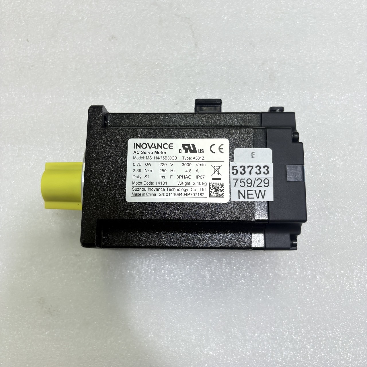 MS1H4-75B30CB SERVO MOTOR " INOVANCE "