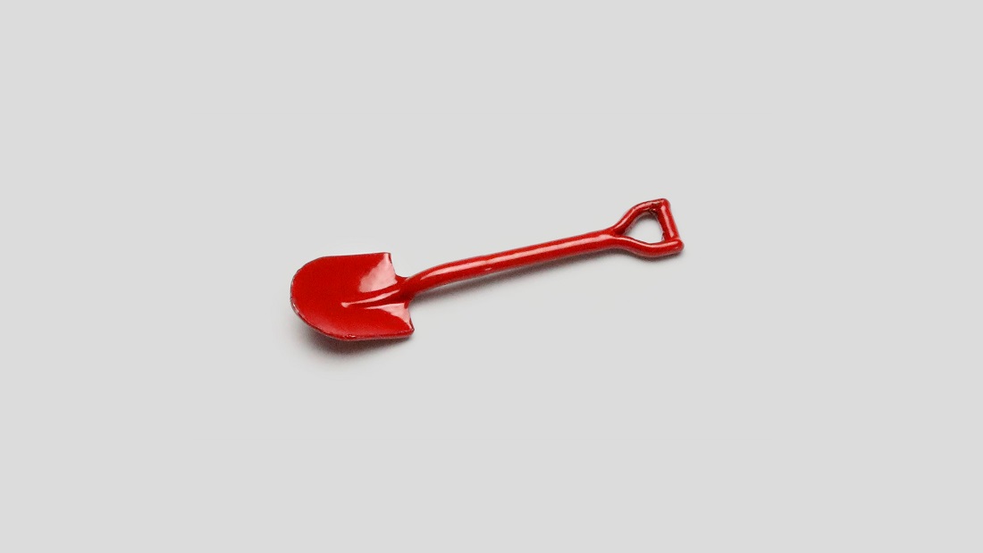EMULATION METAL SHOVEL RED MX0020-R