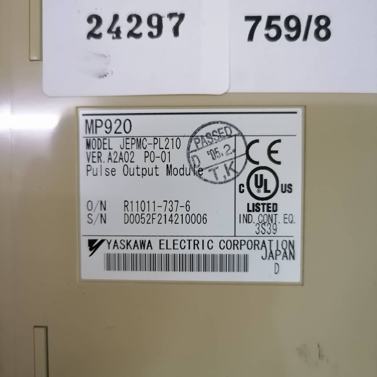 JEPMC-PL210 PLC " YASKAWA "