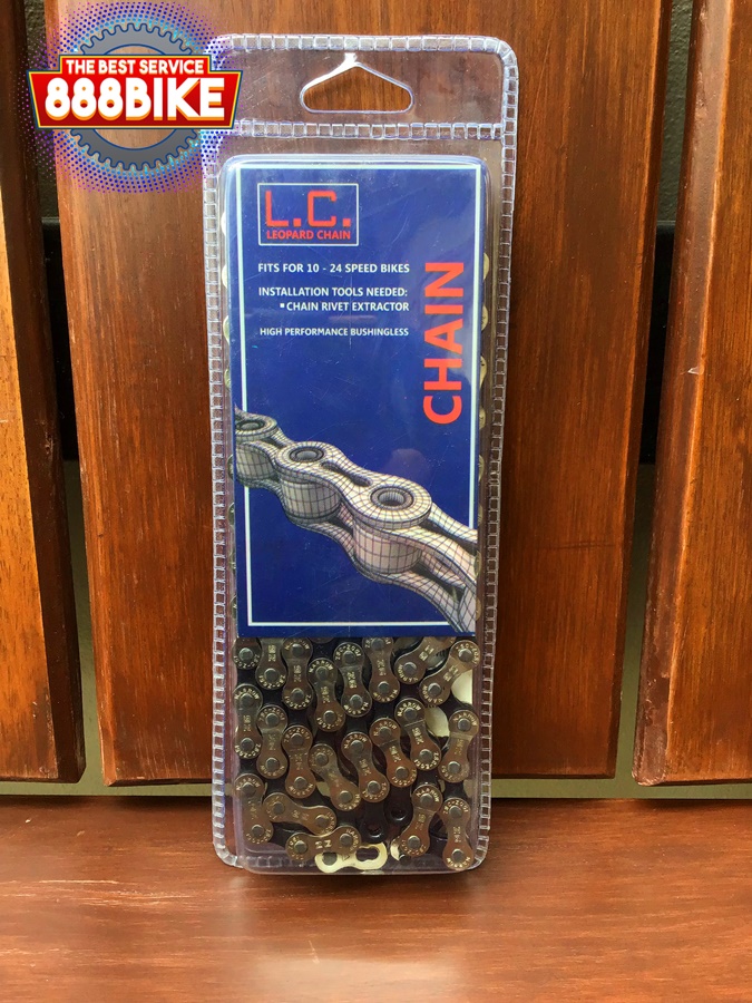 โซ่จักรยาน L.C. Leopar Chain สำหรับ โซ่ 10-24สปีด, 1/2.x3/32", 116L