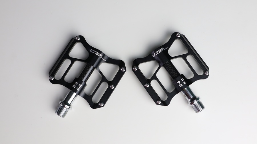 บันได้จักรยานครอบคาร์บอน VISP P-11 ALLOY PEDALS, DU-BEARING สีดำ เบา ลื่นสุดๆ