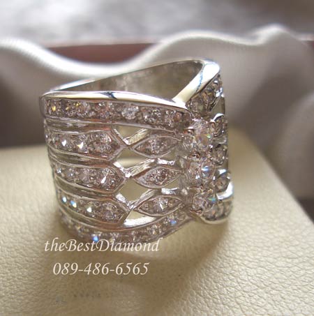 +++แหวนเริ่ดหรู อลังการ Intrend มากกกค่ะ ใส่แล้วเต็มนิ้ว งานสวยมาก เพชรเยอะอีกตังหาก รหัส BR601RD+++