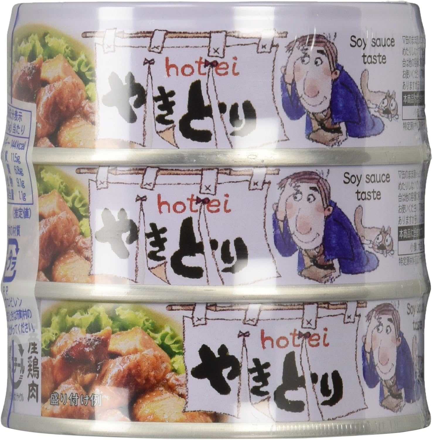 HOTEI YAKITORI ไก่ย่างถ่านหมักซอสสูตรพิเศษ จากญี่ปุ่น บรรจุกระป๋องขนาด 75g