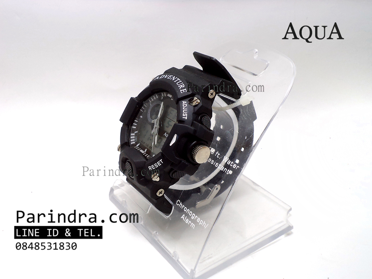 นาฬิกาข้อมือ AQUA รุ่น 1401-D สีดำ-ดำ