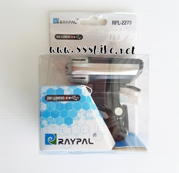 ไฟหน้า RAYPAL Front Light ชาร์ต USB, RPL-2273 สีดำ