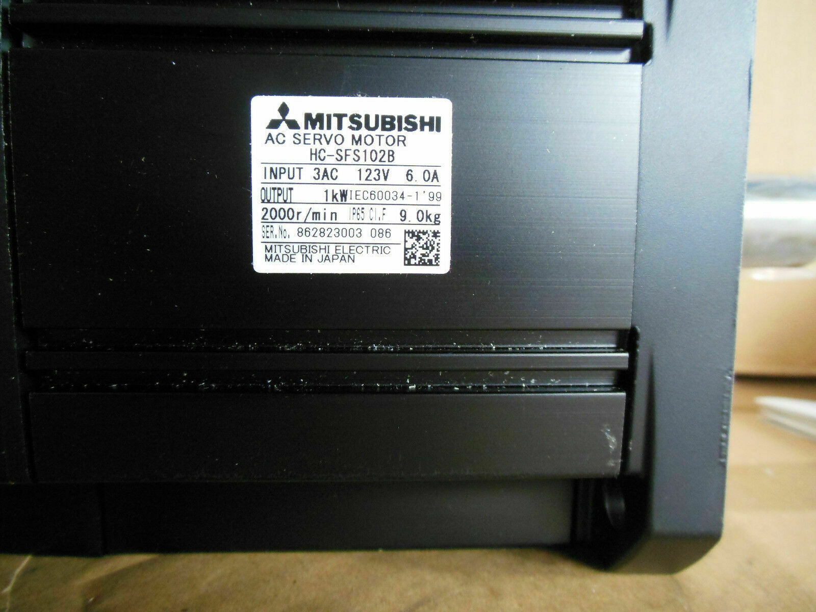 HC-SFS102B SERVO MOTOR " MITSUBISHI "