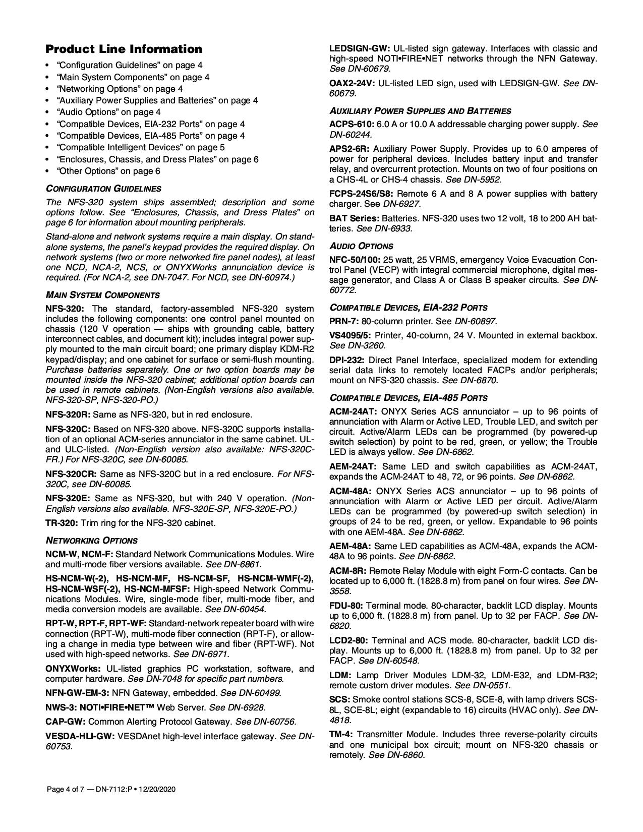 Intelligent Addressable Fire Alarm Control Panel รุ่น NFS-320 ยี่ห้อ NOTIFIER