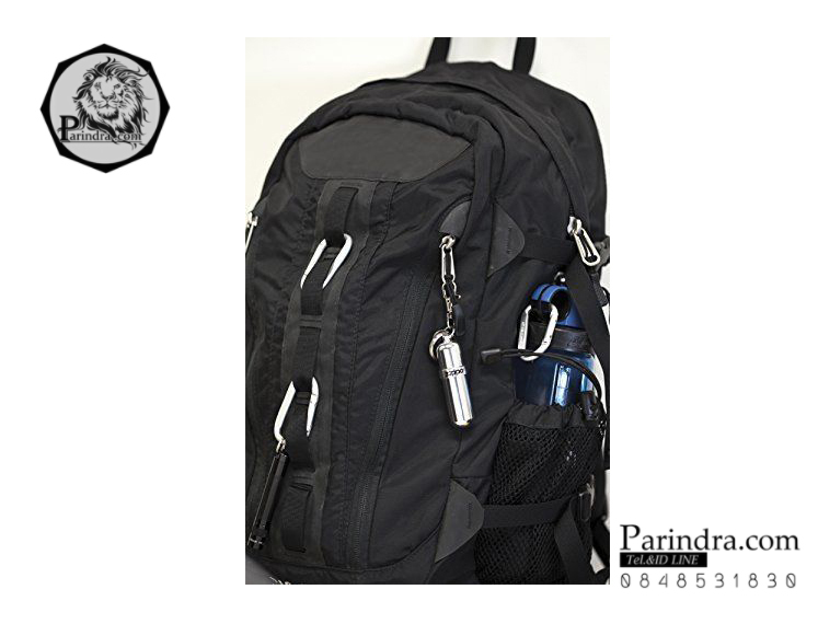 กระป๋องอะลูมิเนียมใส่น้ำมันสำรองสำหรับไฟแช็ค Zippo แท้ - Genuine Compact Aluminum FUEL CANISTER-w-Key Ring-Swivel-Snap