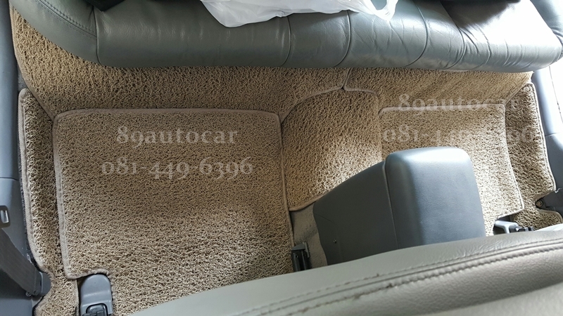 พรมไวนิลปูพื้นรถยนต์ Toyota Camry 2000 ไม้บรรทัด สีครีมขอบครีม