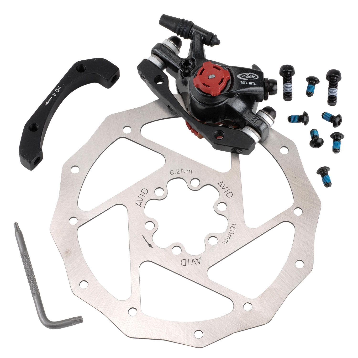 ชุดดิสเบรกสาย Avid BB7 MTB Mechanical Disc Brake ดิสค์เบรกเคเบิ้ล (ได้คาลิปเปอร์+ใบดิส) คู่ หน้าหลัง