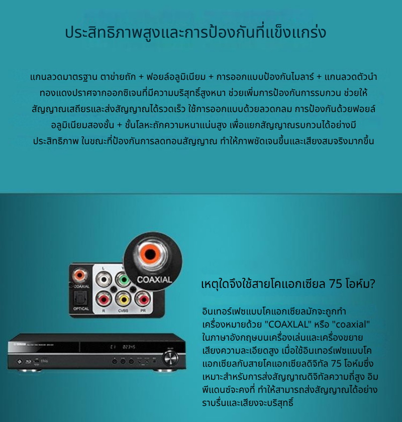 ERTK Vintage Coaxial สายสัญญาณเสียงโคแอกเซียลดิจิตอล คุณภาพระดับไฮเอนด์ ประกันศูนย์ไทย