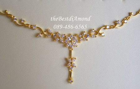 BN002+++สร้อยสังวาลย์ดอกไม้เลื้อย งานอ่อนช้อย สวยมาก หรูหราม๊ากกกค่ะ ขอบอก