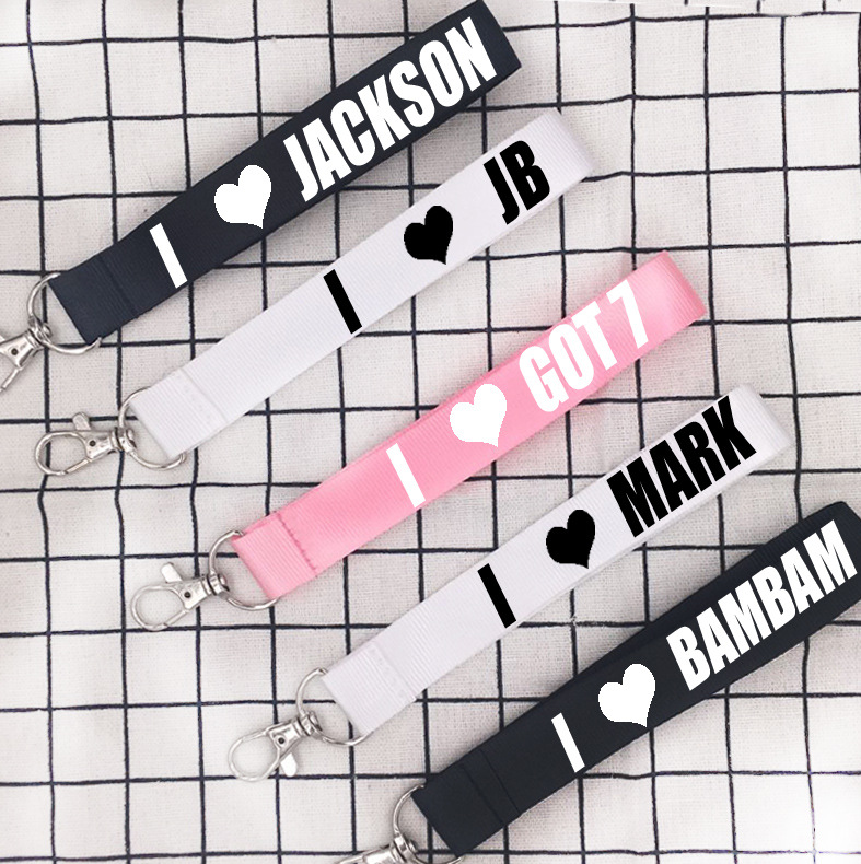Name Tag สายคล้องมือ GOT7 (สกรีนขาว)