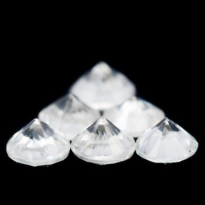 เพทายสีขาวเหลี่ยมเพชร (Zircon) 6.24 กะรัต 17 ชิ้น (0578)