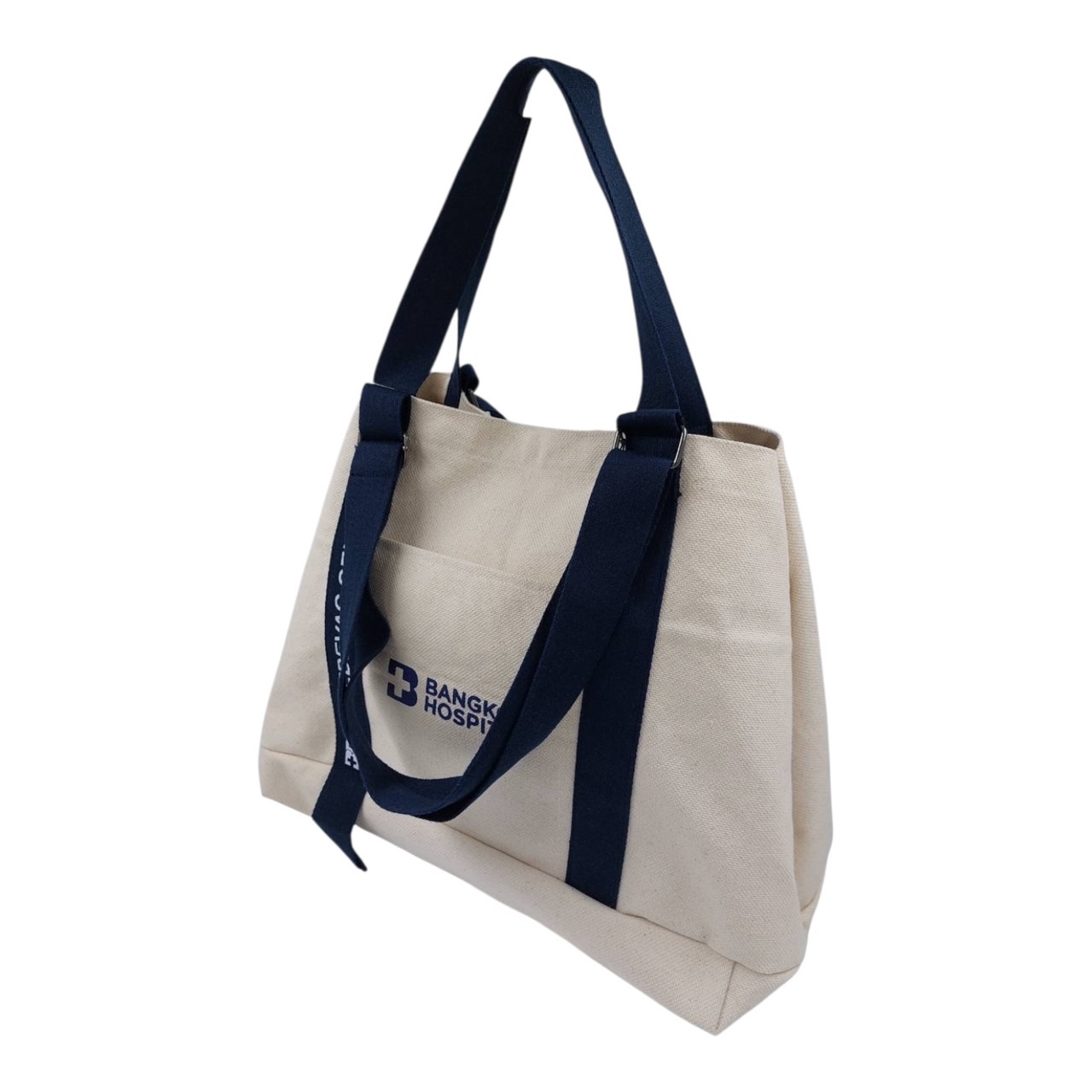 กระเป๋าแคนวาส พร้อมสายสะพาย ทรง Tote bag