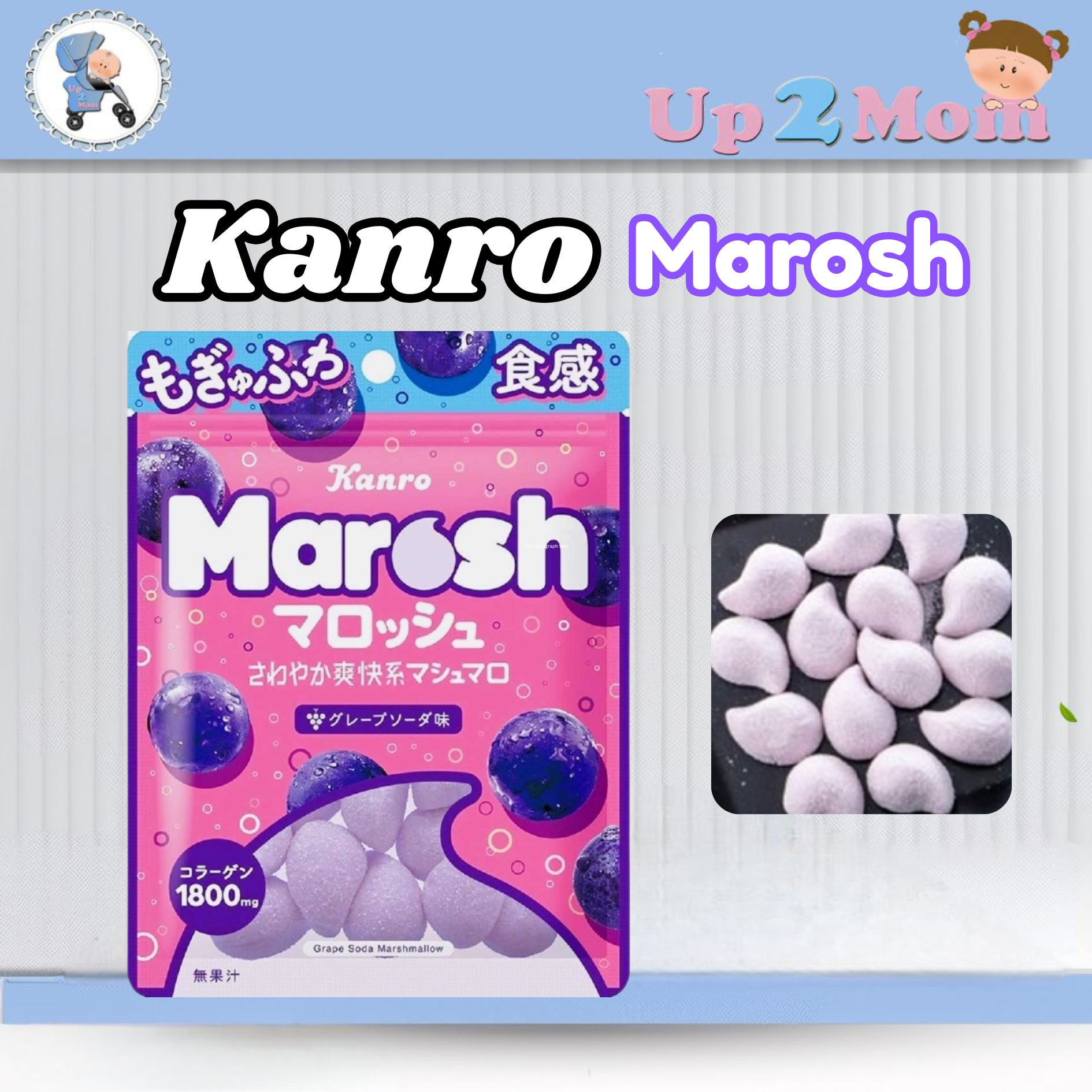 Kanro Marosh ขนาด 50g รสองุ่นโซดา หนึบ นุ่ม ซ่า เคี้ยวเพลินเวอร์!