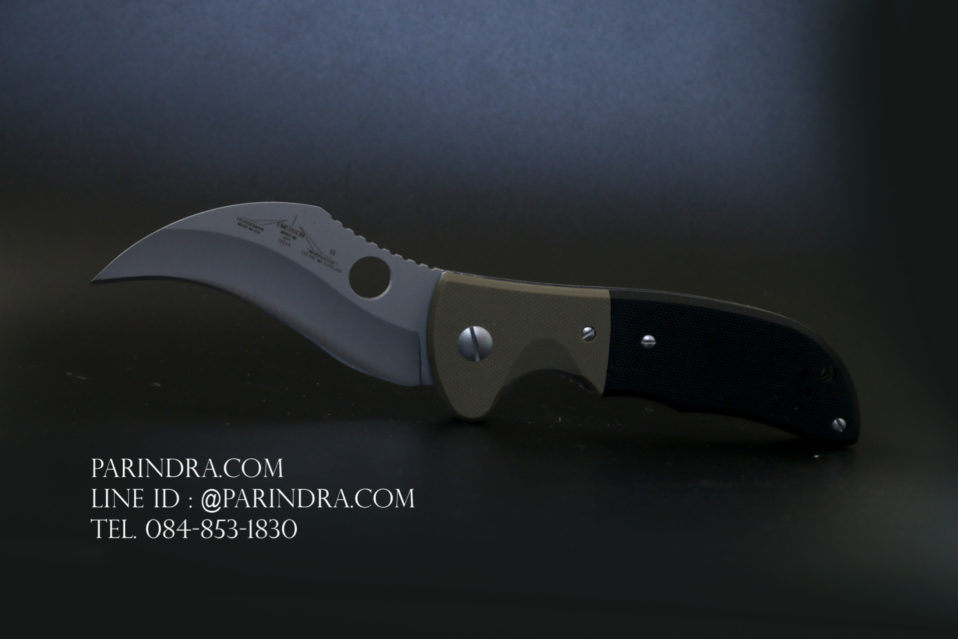 มีดพับ EMERSON ด้าม G10 ใบมีดทรงโค้งงอ (OEM)