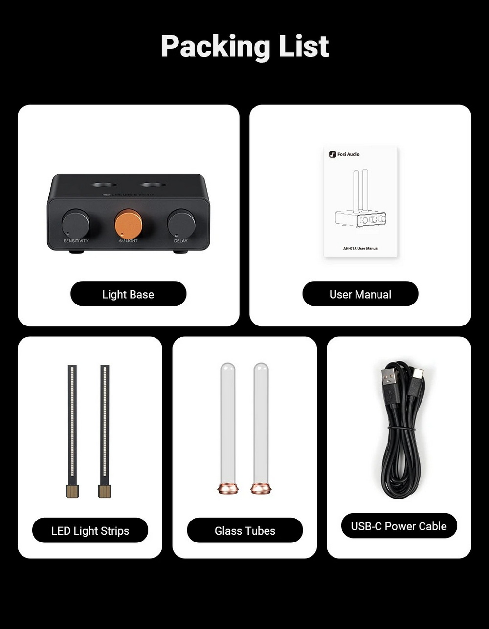 Fosi Audio MusicRhythmVisualizerLight แสงไฟแบบ Ambient ที่เต้นตามจังหวะดนตรีอย่างแม่นยำ ประกันศูนย์ไทย