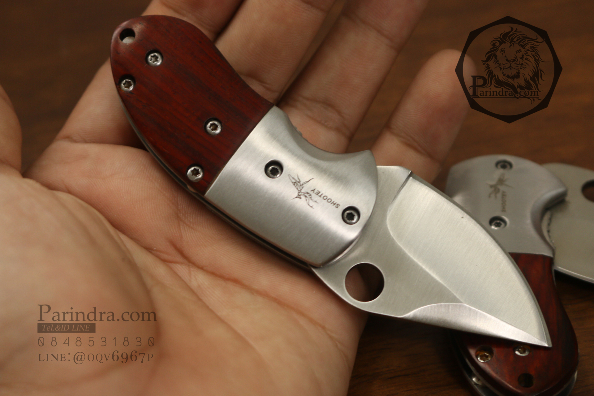 มีดพับ ตราตั๊กแตนตำข้าว Shootey อ้วน ป้อม สั้น ถึก