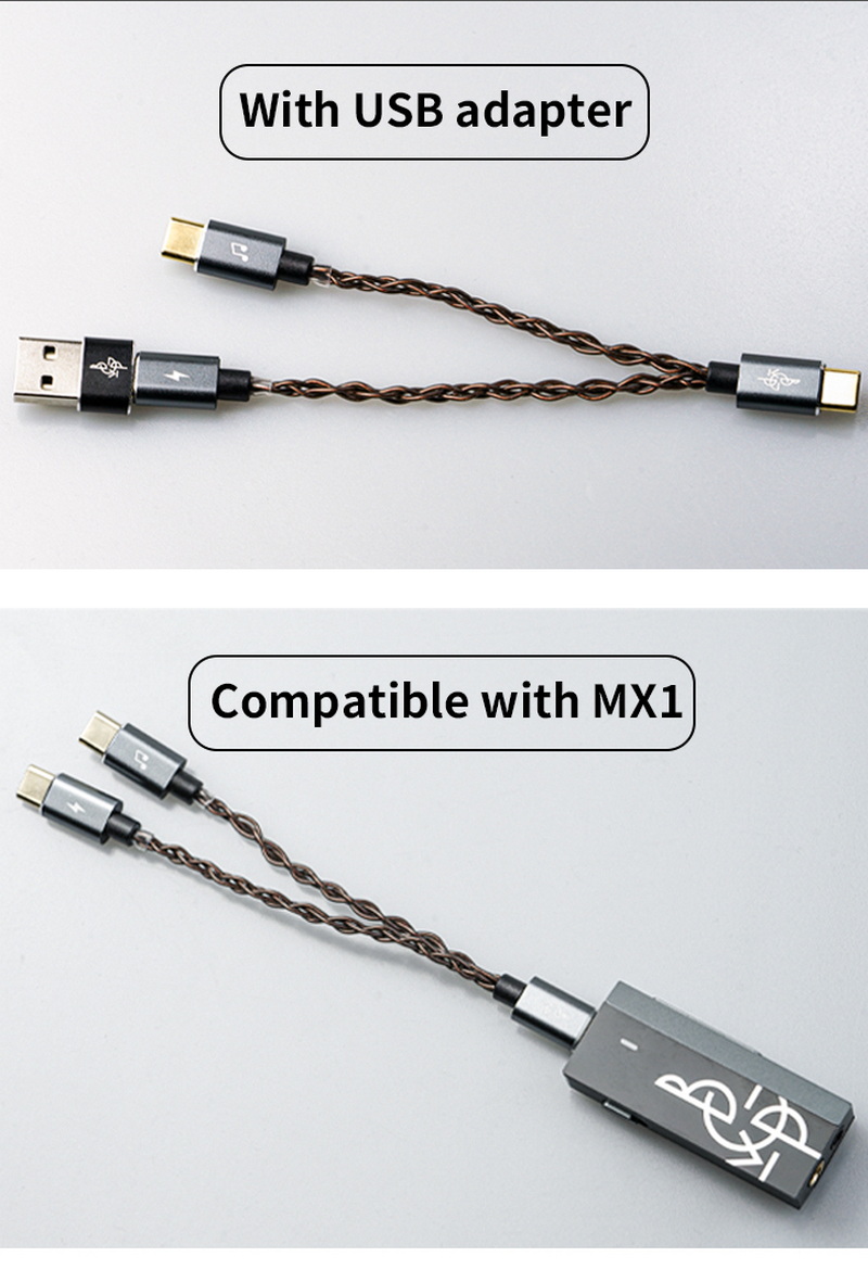 BGVP TC-1 สายอัพเกรดแบบ 2 in 1 สำหรับ DAC ต่อกับ มือถือ ใช้แหล่งจ่ายไฟแยก ให้เสียงที่บริสุทธิ์ยิ่งขึ้น ประกันศูนย์ไทย