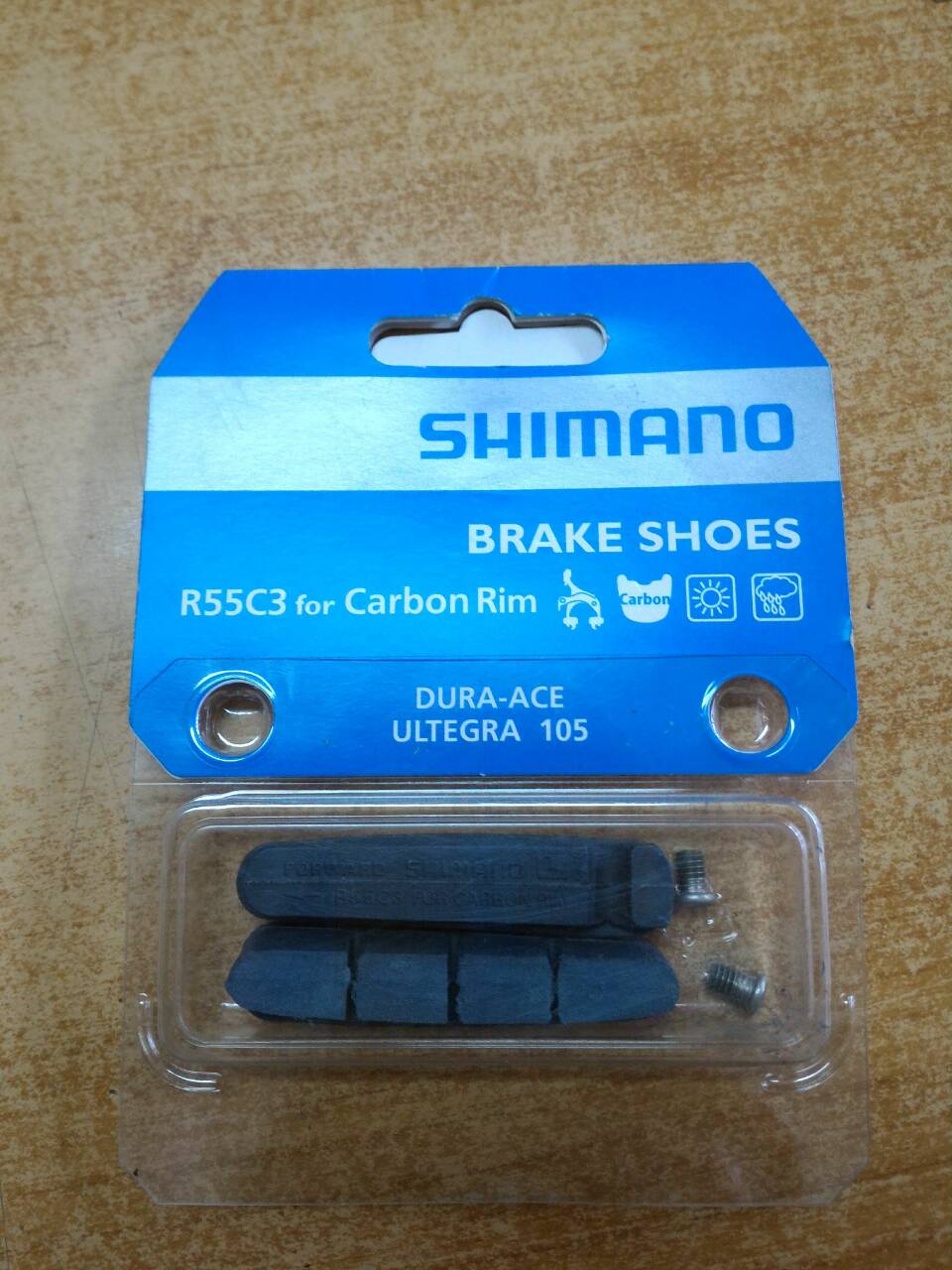 เฉพาะแผ่นยางเบรค DURA-ACE, BR-7800. (สำหรับขอบล้อคาร์บอน),R55C3,Y8A098010