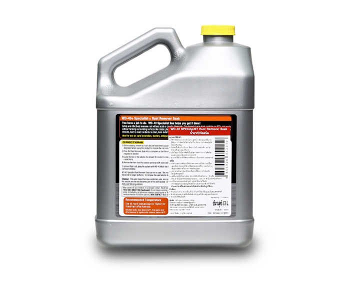 น้ำยากำจัดสนิม WD-40 ขนาด 3.785ลิตร ใช้กำจัดสนิมออกจากผิวโลหะโดยการแช่ม, จุ่ม, กลิ่นไม่ฉุน Pn.W051-0290 (แท้) ##