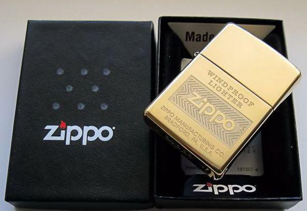 ไฟแช็ค Zippo แท้ " Zippo 28145, Windproof Lighter High Polish Brass " แท้นำเข้า 100%