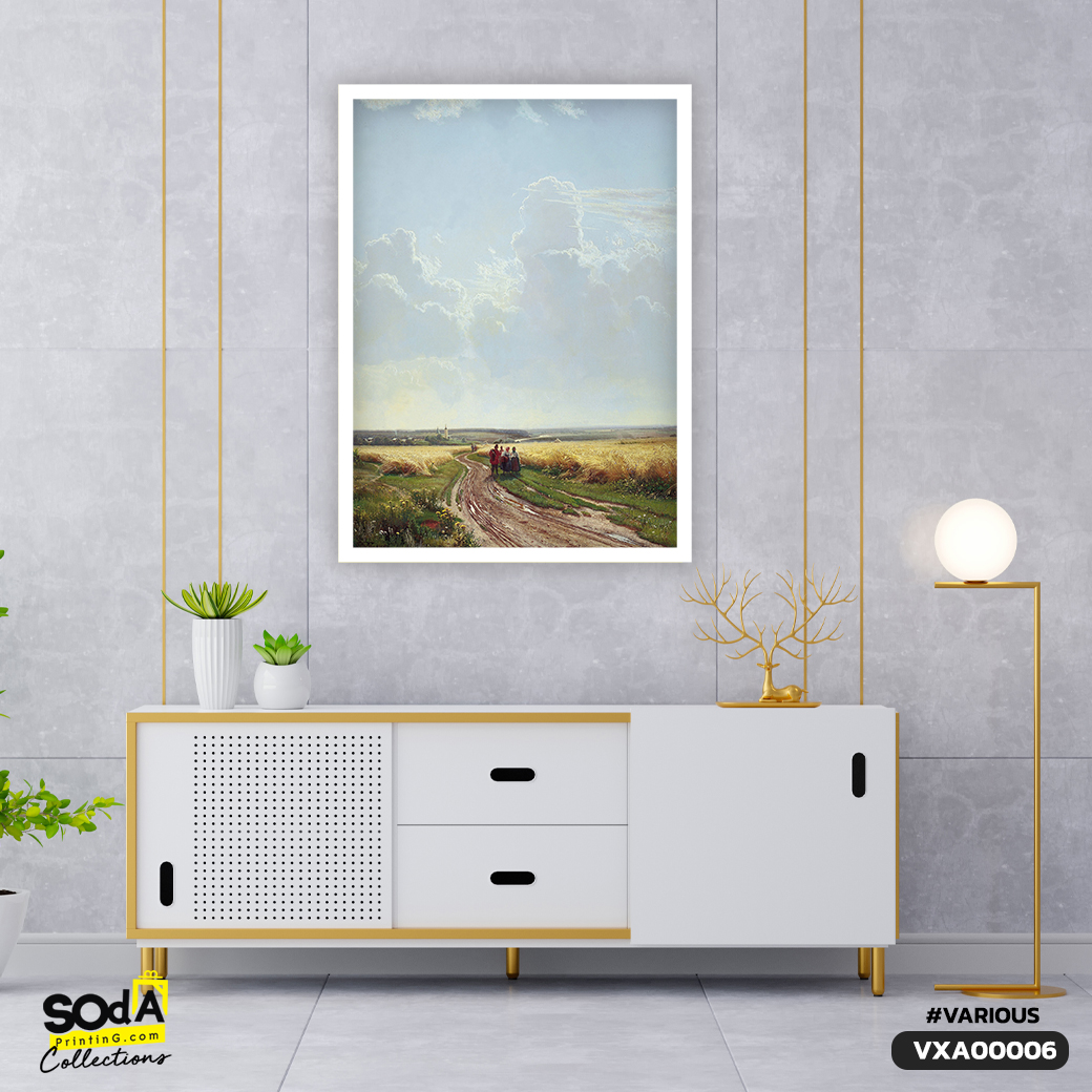 ภาพตกแต่งบ้านสำเร็จรูป Rice Fields VXA00006 #SOdAcollection #ภาพตกแต่งบ้าน #VARIOUS