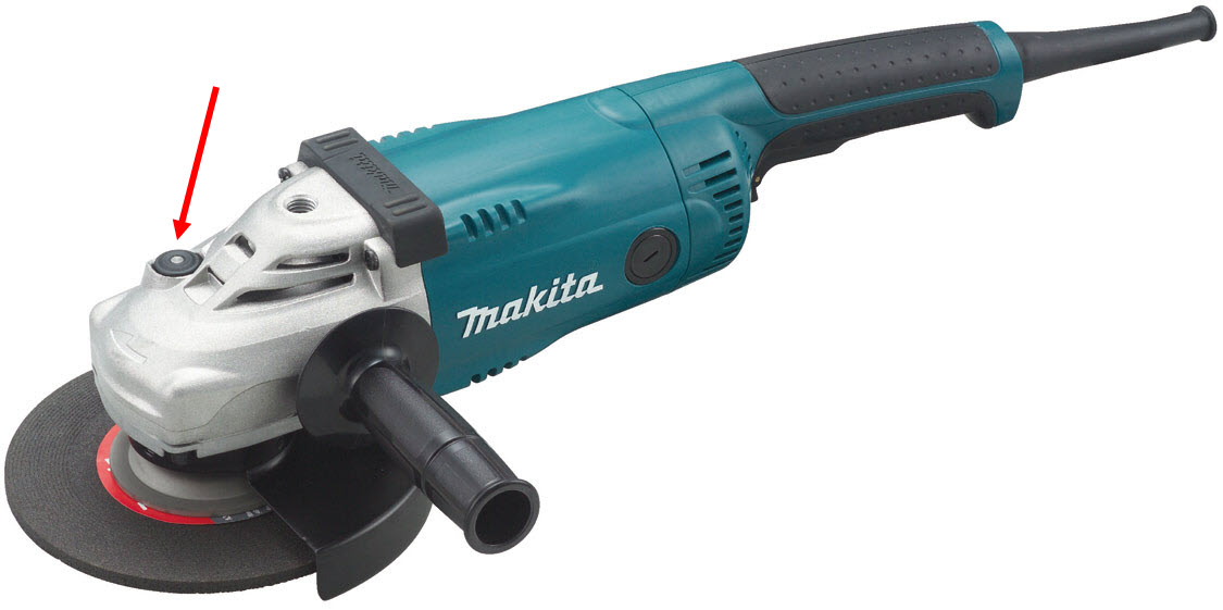 ปุ่มล็อคเฟือง หินเจียร Makita GA7020, GA7030, GA9020, GA9030 Maktec MT900, MT901, MT902, MT903 #B5