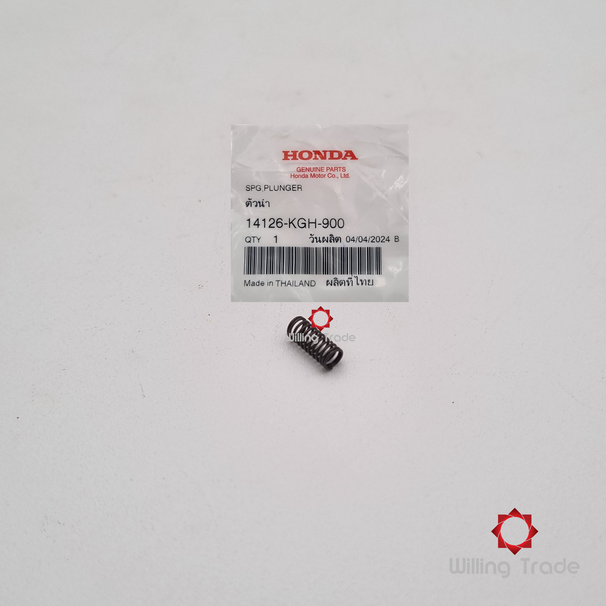 ตัวนำ (ฝาสูบ) (WX856) HONDA: (14126-KGH-900) SONIC เก่า ใหม่ ... แพ๊คละ 1 ชิ้น... [แท้ศูนย์ 100%] ...กลุ่มอะไหล่ฝาสูบ ... SPRING, PLUNGER