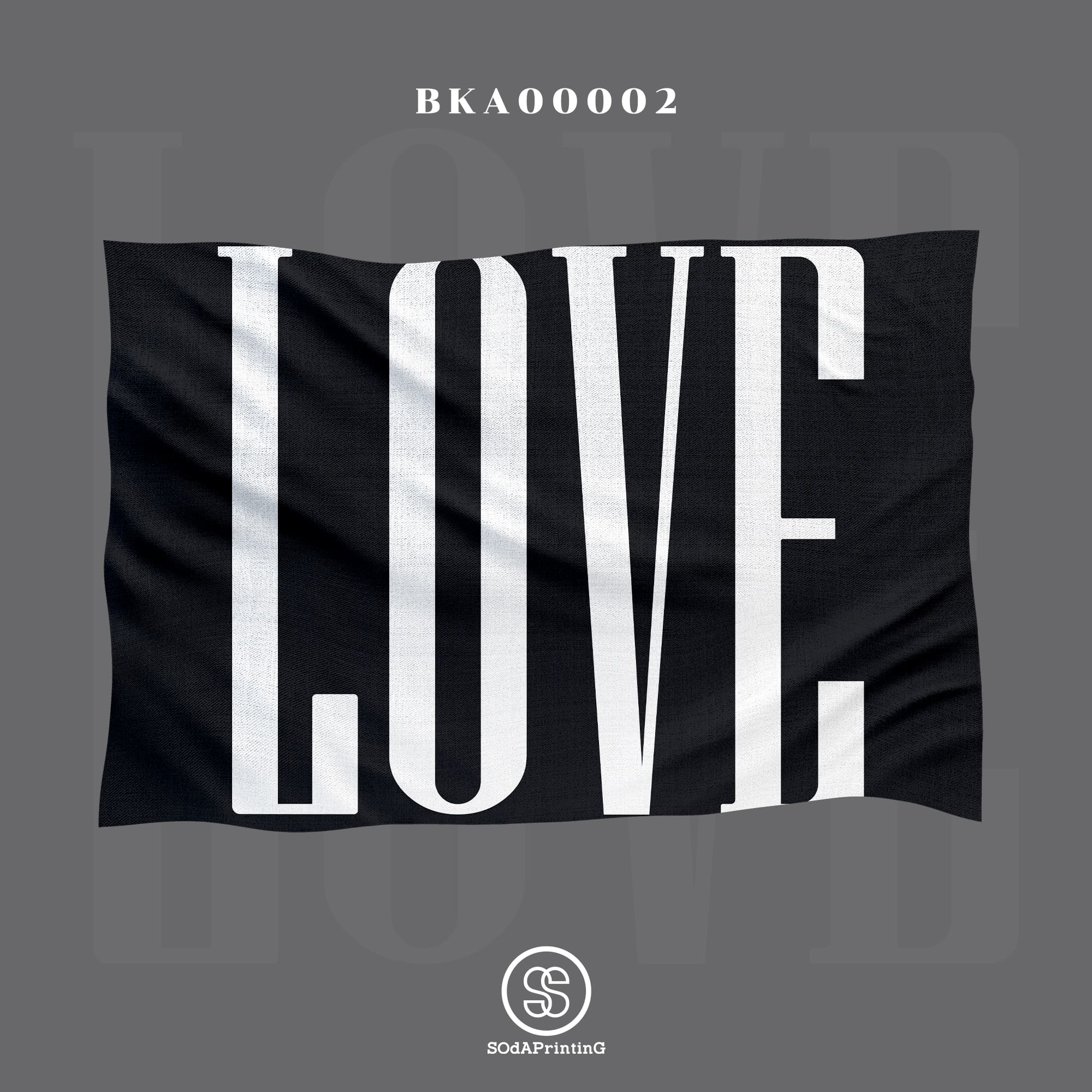 ผ้าห่มอเนกประสงค์ พิมพ์ลาย LOVE II รหัส BKA00002 #SOdAblanket #SodAhome