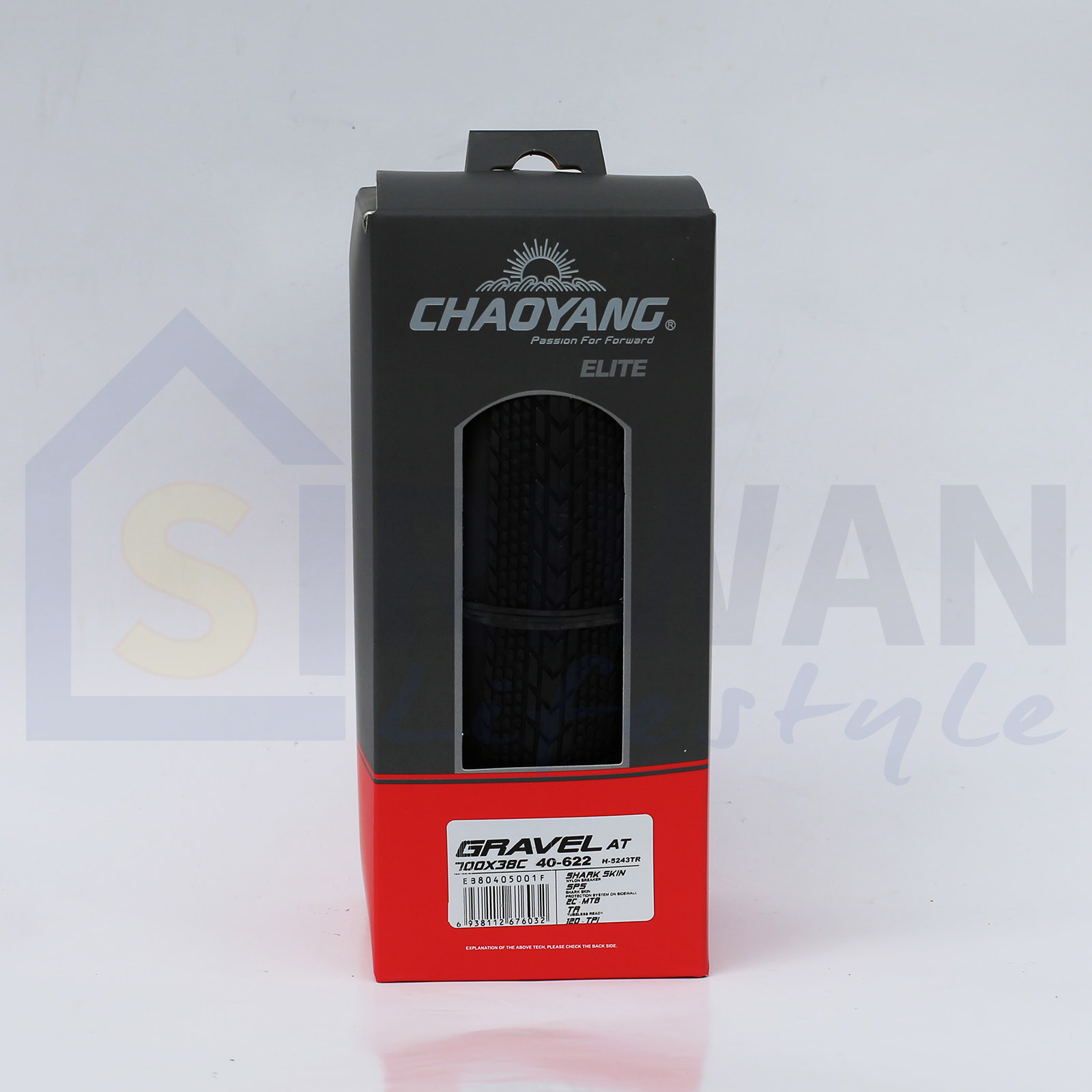 CHAOYANG ยางนอกจักรยาน GRAVEL AT ขนาด 700x38c ยางพับ (แพ็ค 1 เส้น) รุ่น EB80405001F น้ำหนัก 526 กรัม