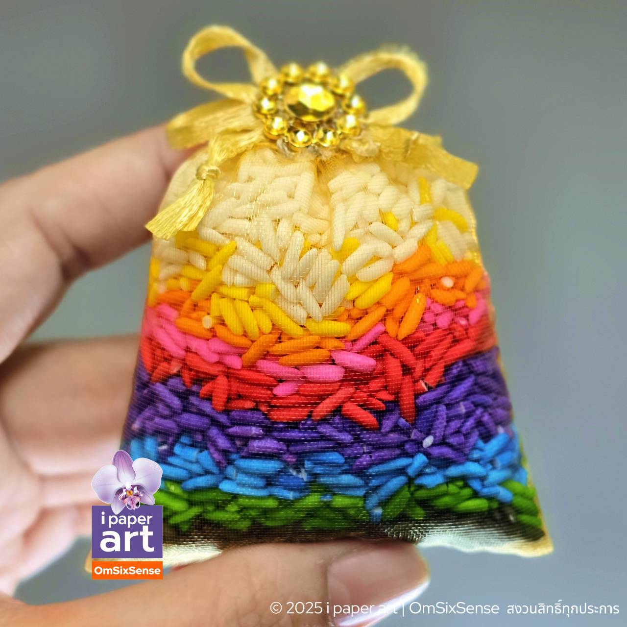 ของไหว้พระพิฆเนศ ถุงไหมแก้ว | ธัญพืช ข้าวอักษัต ปัญจเมวา โมทกะลาดู