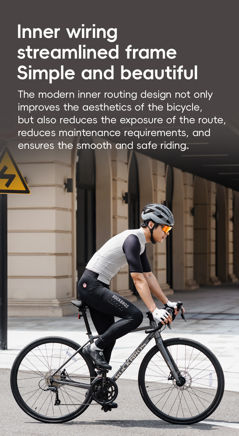 จักรยานเสือหมอบ ROCKBROS SPIN-W2M เฟรมอลูมิเนียม ชุดเกียร์ Shimano Claris R2000 (2x8 สปีด) ล้อ 700c