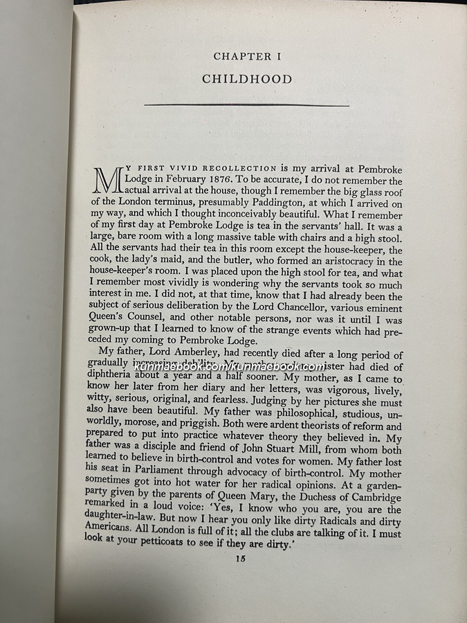The Autobiography of Bertrand Russell ( Vol 1.The Autobiography of Bertrand Russell 1872-1914 )