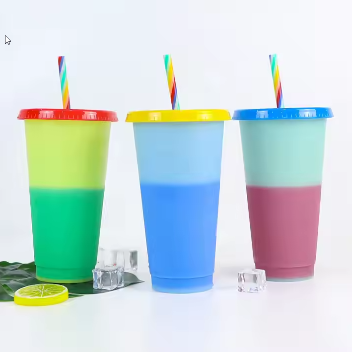แก้วพลาสติกเปลี่ยนสี 710 ml