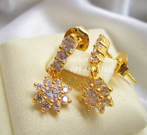 BE408+++ต่างหูแถวตุ้งติ้งดอกไม้++น่ารักดีค่ะ แบบไม่เล็ก ไม่ใหญ่ไป กลางๆ ใส่ติดหูได้ทุกโอกาส หรูหราพอสมควร