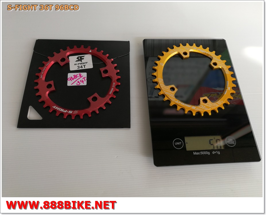 เฉพาะใบจาน S-Fight Chainring ขนาด 32T,34T,36T ,96 BCD ,S409 (รองรับ 7-11สปีด)