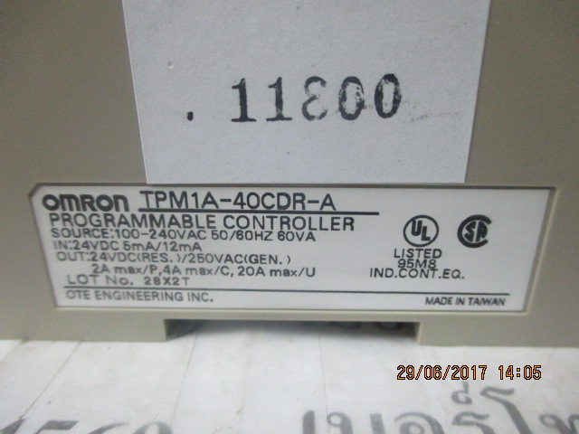 PLC “ OMRON ” รุ่น TPM1A-40CDR-A