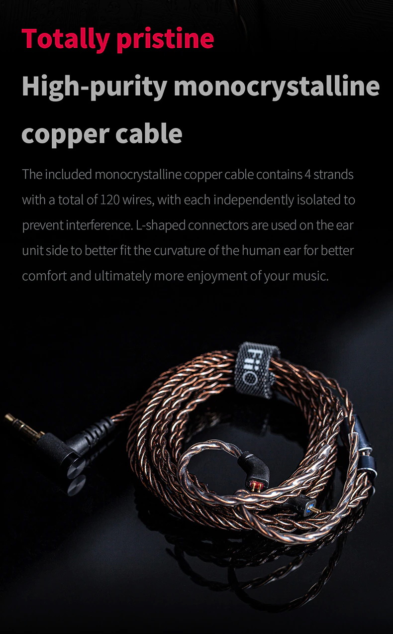 FiiO JH3 ของแท้ รับประกันศูนย์ไทย หูฟัง 3 ไดรเวอร์ 2BA 1DD รองรับ Hi-Res สายถอดได้ขั้ว 2Pin