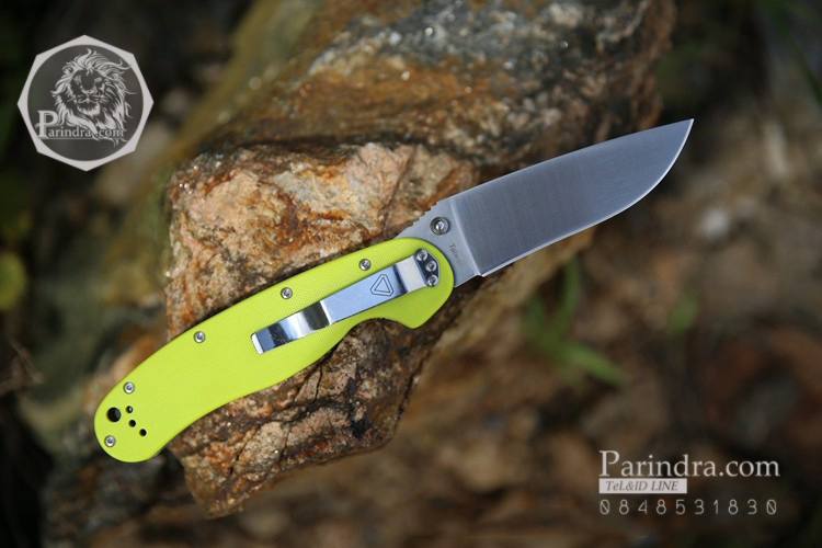 มีดพับ ONTARIO Model-1 ด้าม Fluorescent Green คมกริบ ขนาด 8 นิ้ว (OEM)