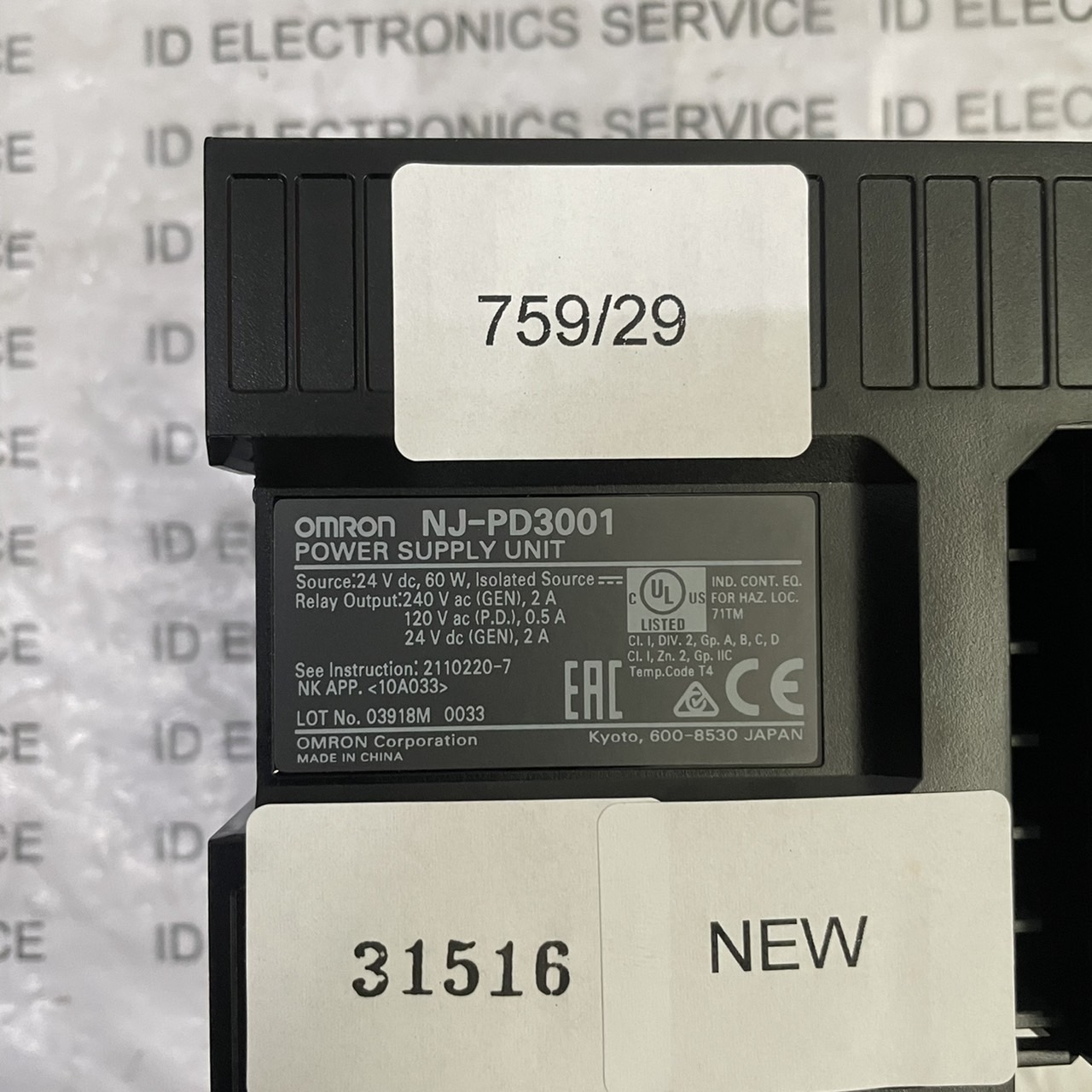 NJ-PD3001 PLC " OMRON "