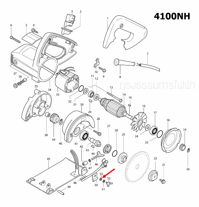 FLAT WASHER 5 สว่านโรตารี่, เครื่องตัดคอนกรีต Makita-มากีต้า HR2475 [#91], 4100NB [#50], 4100NH [#53] Pn.941102-2 (แท้) ##