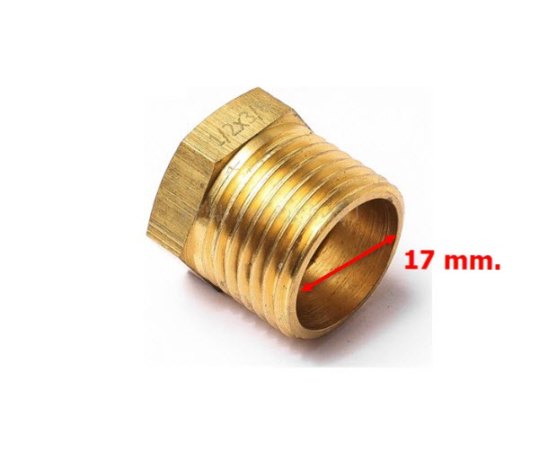 ข้อลดเหลี่ยม TP เอน่า(ANA) รุ่น314 ขนาด 1/2"X3/8" Pn.A131-1885 (ทองเหลืองแท้) #N10