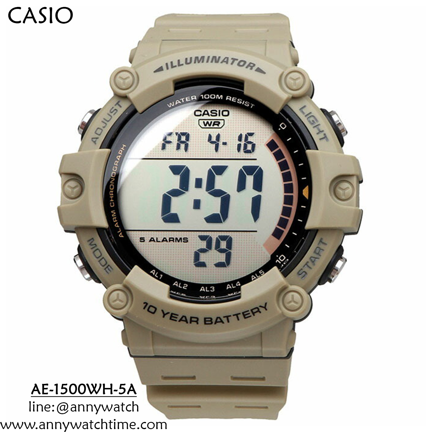 CASIO AE-1500WH-5A