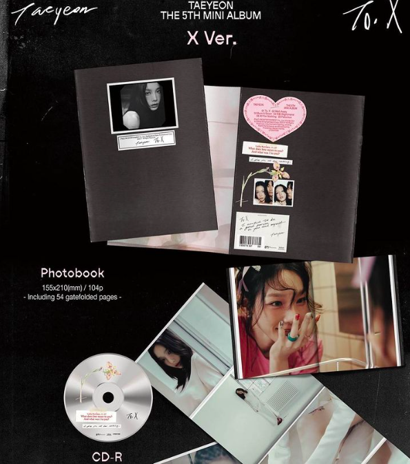 Pre. อัลบั้ม #TAEYEON - The 5th Mini Album [To. X] (X Ver.) - รอนำเข้า 14- 25 วัน หลังออกจำหน่าย -