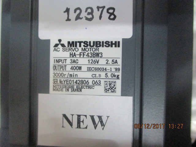 SERVO MOTOR “ MITSUBISHI ” รุ่น HA-FF43BW3