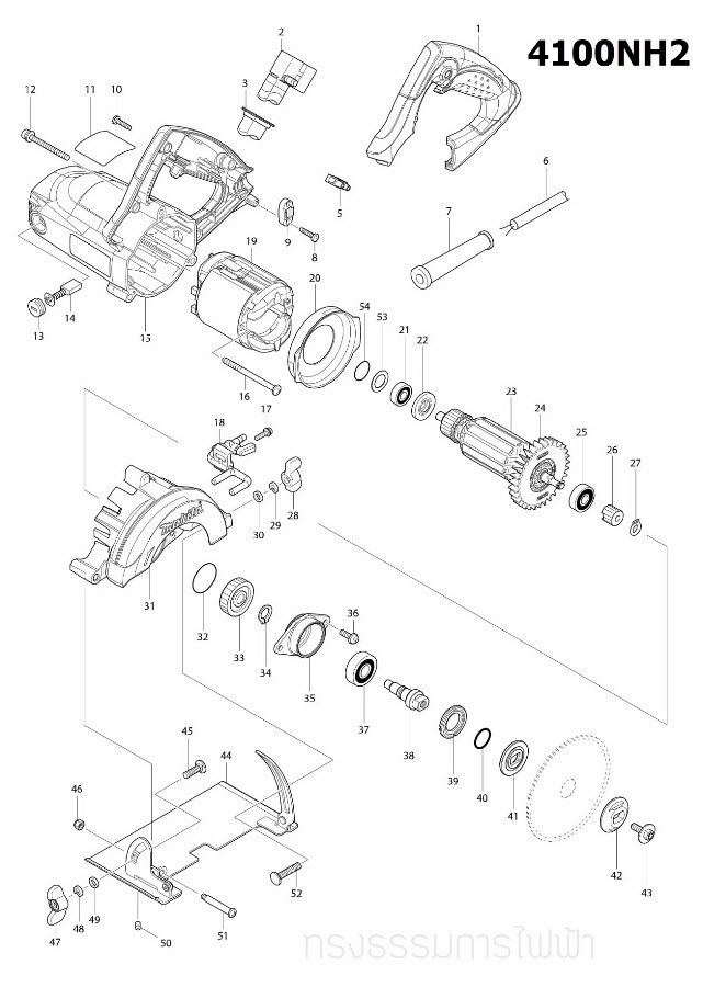 HEX.SOCKET HEX.BOLT M6X18 เครื่องตัดคอนกรีต Makita มากีต้า 4100NH2 [#43], M4101, MT413 [#40] Pn.266510-9 (แท้)