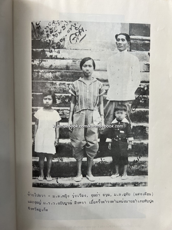 อนุสรณ์ในงานพระราชทานเพลิงศพ ม.ล.อุทัย สิงหรา